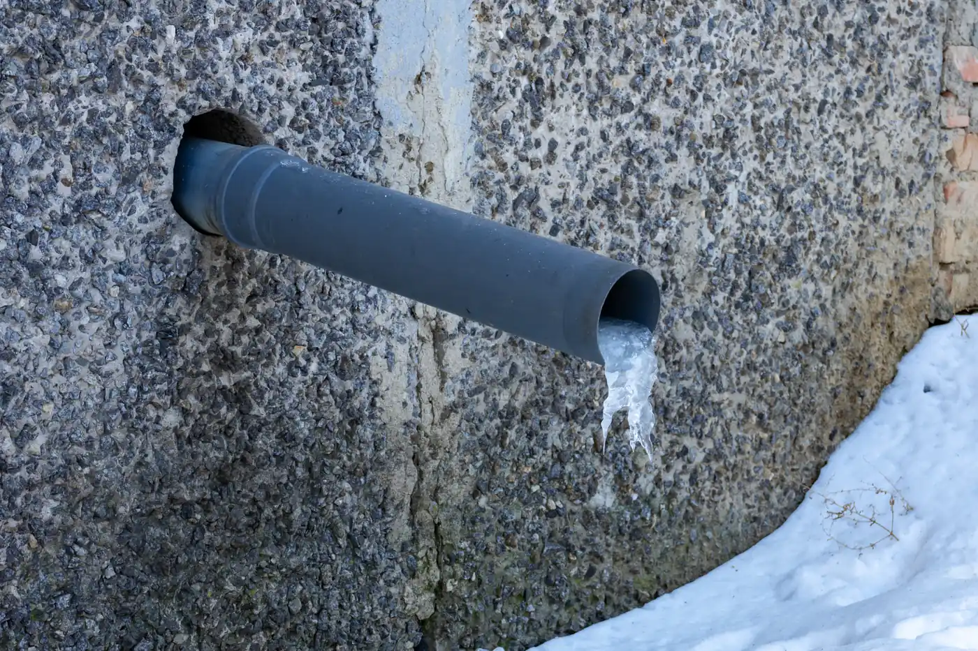 Ice formed inside a frozen supply line — in Show Low’s White Mountain winters, sub-zero cold snaps turn unwinterized cabin plumbing into the region’s defining water loss